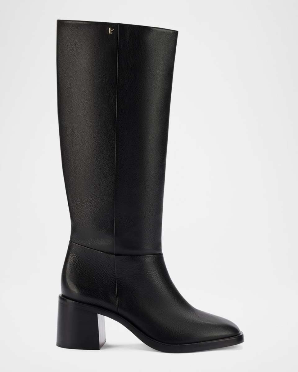 Ricky Leather Knee Boots